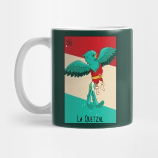 La Quetzal // Mexican Luchador Bird Loteria Card Mug